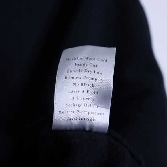 FRANK & EILEEN Effie Funnel Neck Capelet Sweatshirt Black Long Sleeve Women's L - Picture 13 of 13